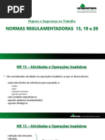 NORMAS REGULAMENTADORAS - HIGIENE E SEGURANÇA DO TRABALHO