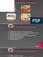 Sigma Enterprises Modern Techniques On Dehydration of Vegetables, Fruits and Spices To Making of Powder.