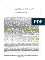 B.1. Canguilhem-El Objeto de La Historia de La Ciencia PDF