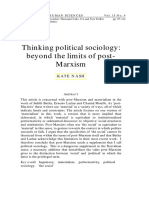 Thinking Political Sociology Beyond The Limits of Post-Marxism, HISTORY OF THE HUMAN SCIENCES Vol
