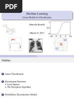 Machine Learning: Linear Models For Classification 1