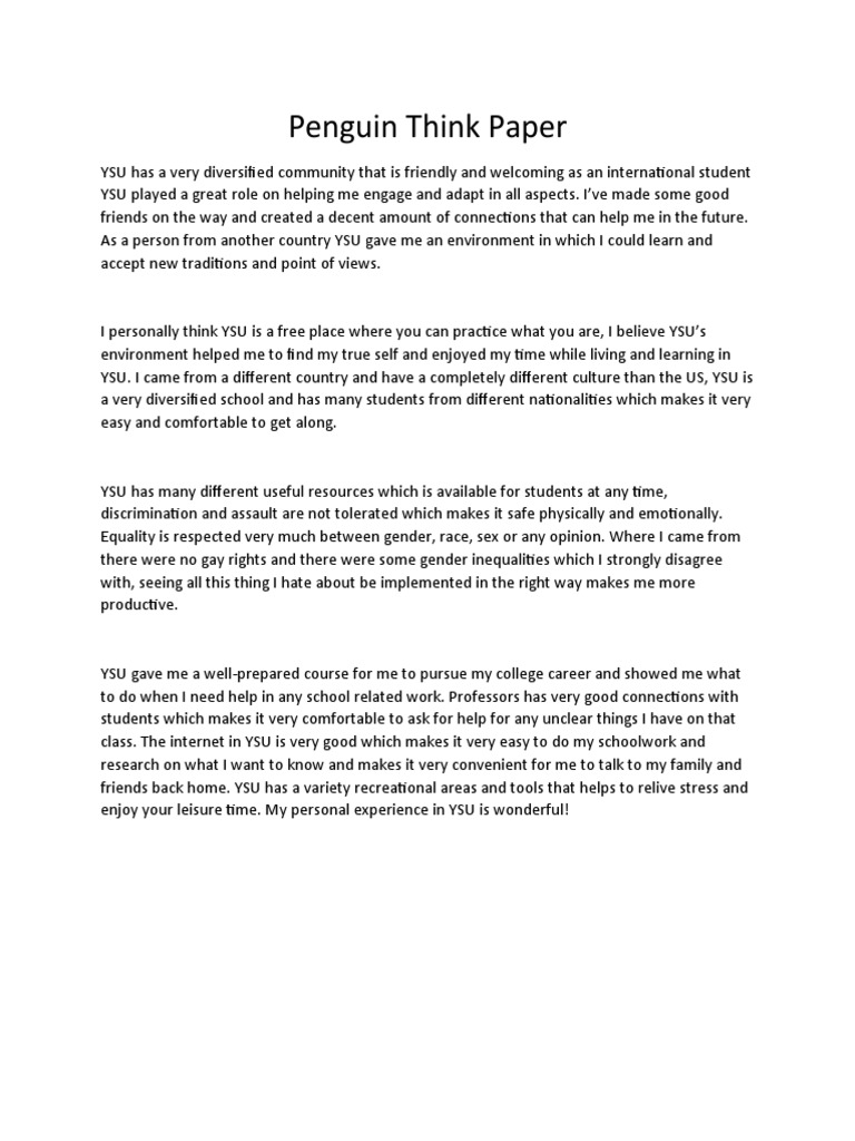 YSU: A Welcoming Community for Internationals | PDF