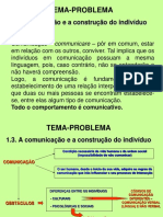 TEMA-PROBLEMA A Comunicação e A Construção Do Indivíduo