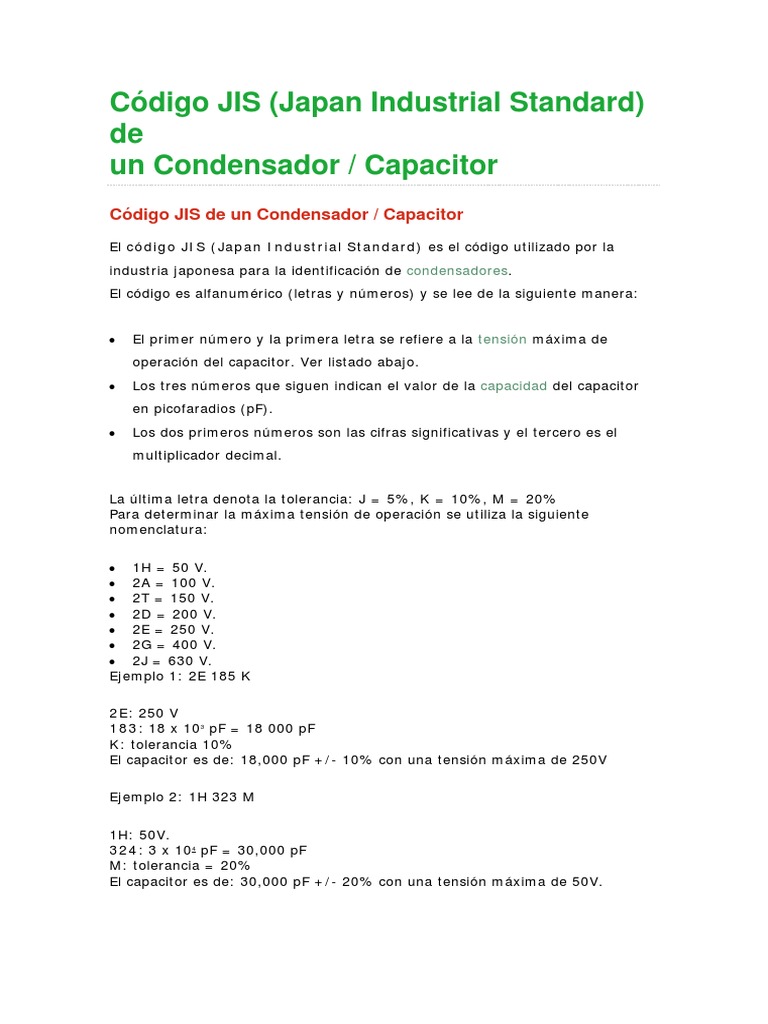 Codigo Jis | PDF