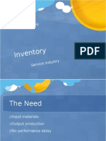Inventory - Service Industry