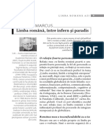 Limba Romana Intre Infern Si Paradis PDF