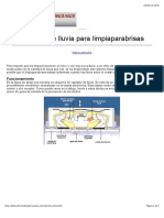 Detector de lluvia para limpiaparabrisas