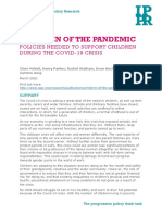 Children of The Pandemic: Policies Needed To Support Children During The Covid-19 Crisis