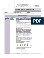 Semana 4. Plan Educativo Covid-19.Miercoles