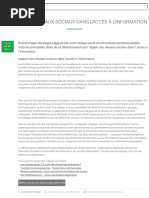 m2ie Apport des réseaux sociaux dans l'accès à l'information