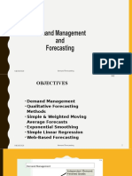 Demand Forecasting Techniques and Methods