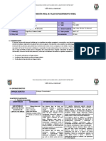 Programación Anual de Taller de Razonamiento Verbal Segundo