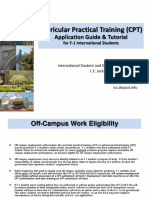 Curricular Practical Training (CPT) : Application Guide & Tutorial