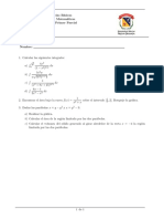 Taller Sustitución Trigonométrica, Fracciones Parciales, Area y Volumen