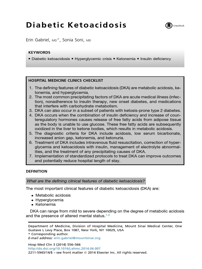 Diabetic Ketoacidosis PDF | PDF | Hyperglycemia | Ketosis