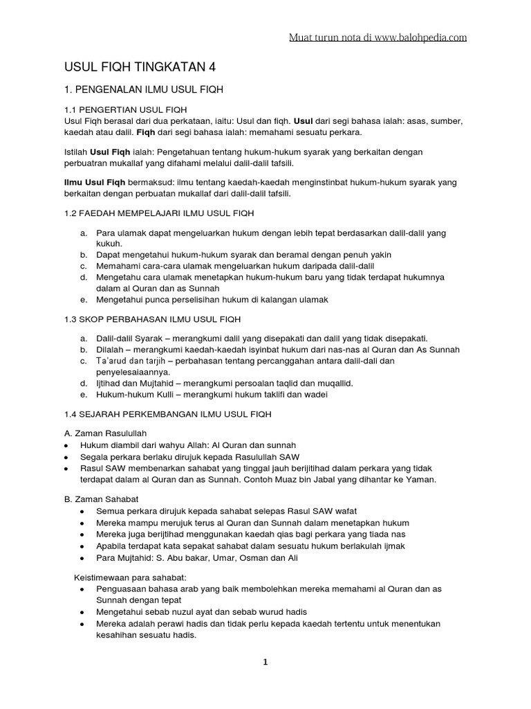 Usul Fiqh F4 Pdf