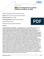 Sentencia Nº 461-2008 de Corte Suprema de Justicia - Contencioso-Administrativo de March 18, 2009