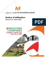 ELEVAGE Notice Utilisation AVIFAF Bio PDF