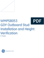 WMPSB053-GDY Outboard Stud Installation and Height Verification