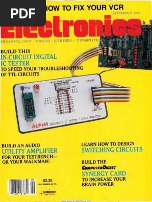 Radio Electronics Videotape Videocassette Recorder