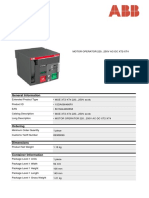 MOE XT2-XT4 220-250V AC-DC Motor Operator