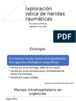 Exploración Diagnostica de Heridas Traumáticas