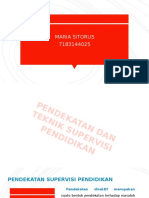 Pendekatan Dan Teknik Supervisi Pendidikan