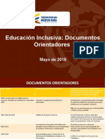 Educación Inclusiva: Documentos Orientadores para Aumentar la Cobertura