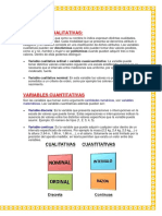 Variables cualitativas y cuantitativas: tipos y características