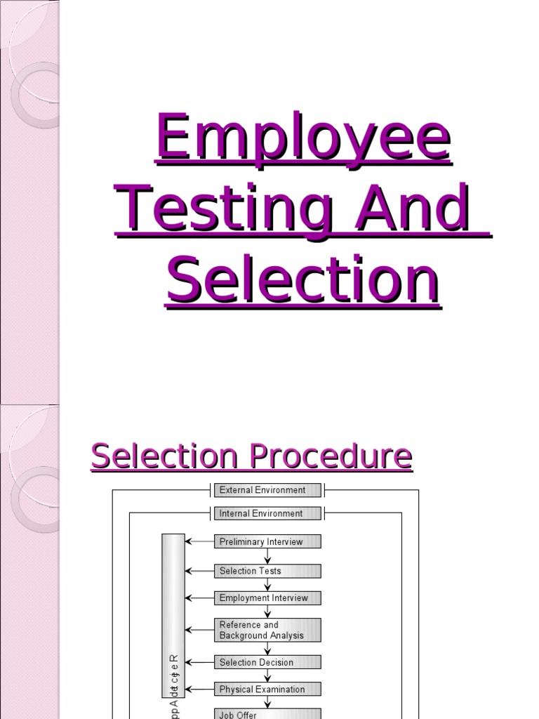 Employee Testing and Selection | PDF | Validity (Statistics) | Simulation