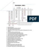 Tecnología del gas natural: crucigrama sobre procesamiento y componentes