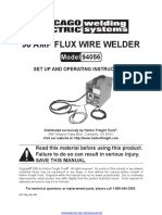 90 Amp Flux Wire Welder: Set Up and Operating Instructions