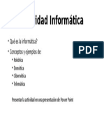 Actividad Informática - Sexto - Informática