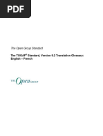 The Open Group Standard: The Togaf Standard, Version 9.2 Translation Glossary: English - French