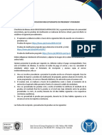 PRUEBAS DE CLASIFICACION PARA ESTUDIANTES DE PREGRADO Y POSGRADO