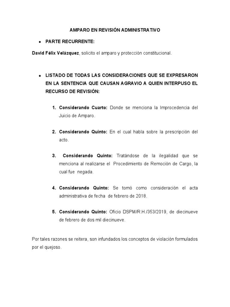 Amparo en Revisión: Caso David Velázquez | PDF | Caso de ley | Federación
