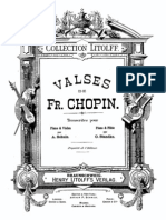 Chopin - Valse Op42 Violin Piano Score