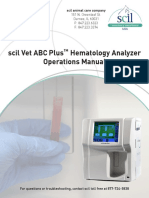 Scil Vet ABC Plus Hematology Analyzer Operations Manual: Scil Animal Care Company