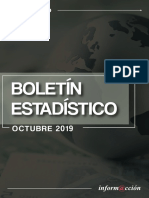 Boletín estadístico Octubre  2019  