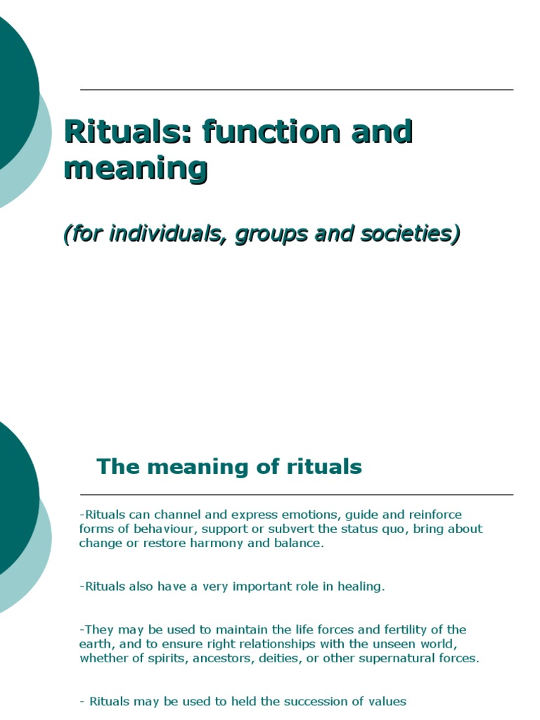 Belief, Ritual, And The Evolution Of Religion – TRPD