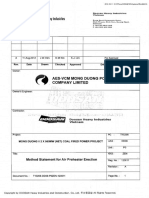 Method Statement For Air Preheater Erection Rev.A