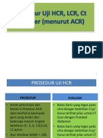 Prosedur Uji HCR, LCR Menurut ACR PDF