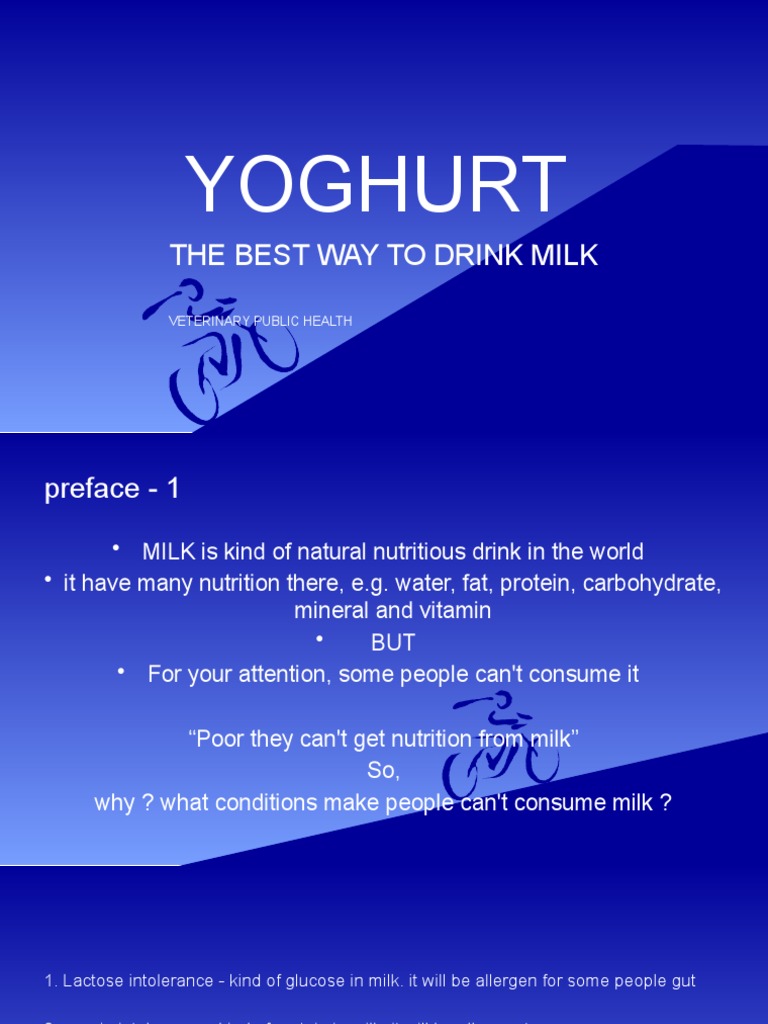 Yoghurt: The Best Way To Drink Milk | PDF | Yogurt | Milk