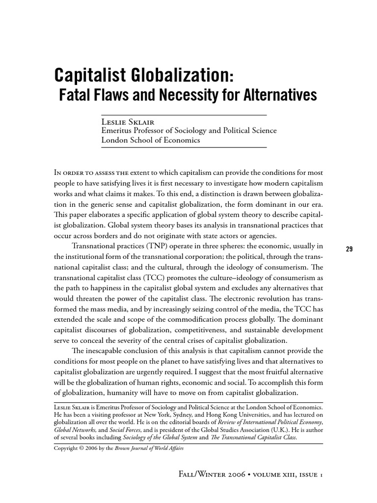 How capitalism made globalization possible