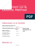 Faktorisasi LU & Doolitle Method.pptx