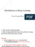 Introduction To Deep Learning: Suresh Jaganathan