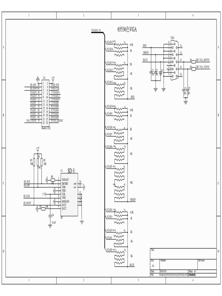 VGA Schematic PDF PDF