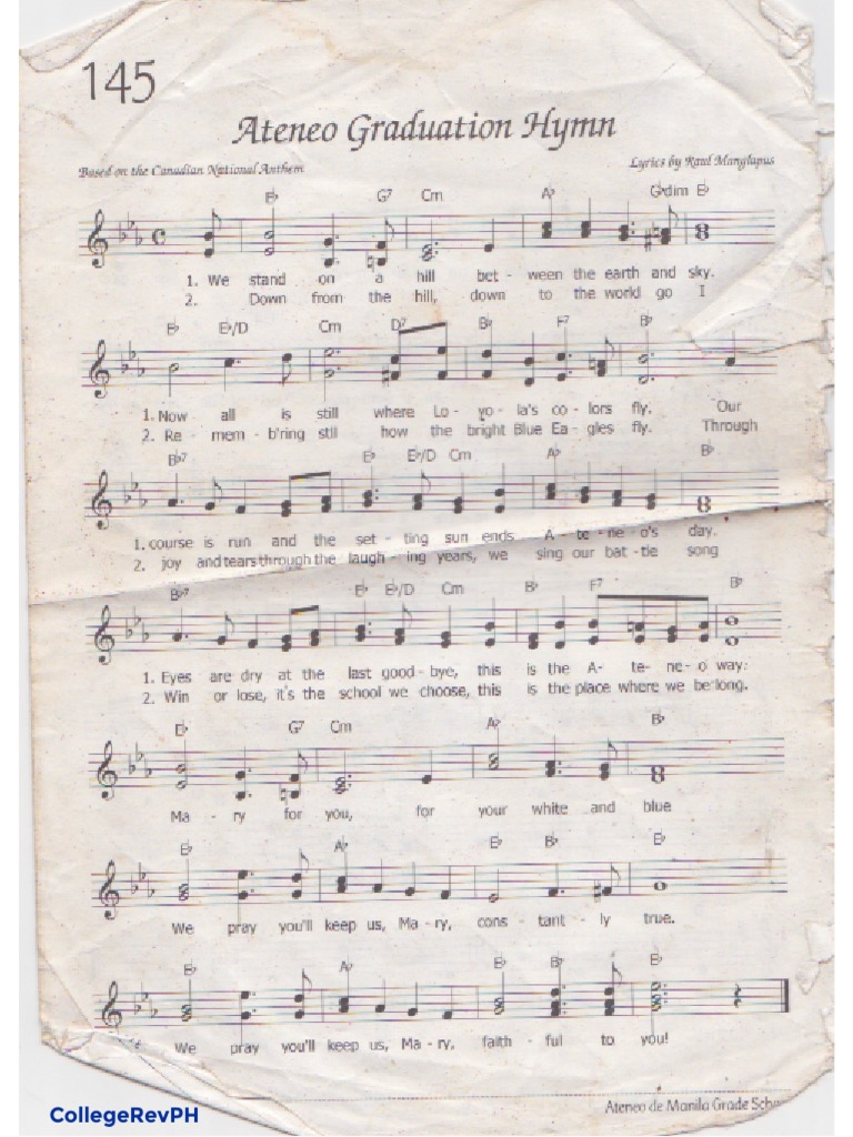 A Song For Mary Ateneo Hymn | PDF