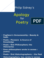 Sir Philip Sidney's: Apology Poetry