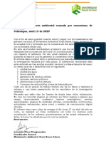 Comunicado Actividad Abril Impacto Ambiental Cuarentena PDF